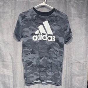 Adidas Kids Gray Camo Tee